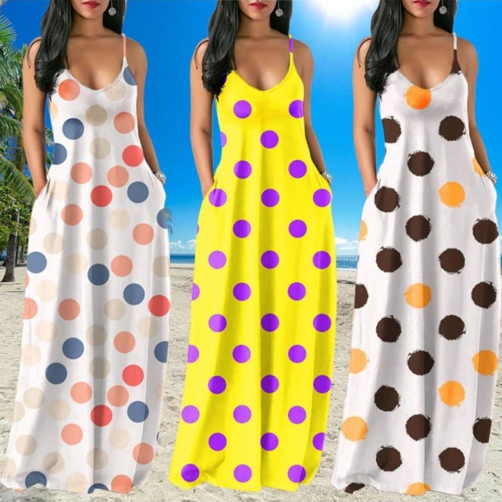Polka Dot Maxi Dress